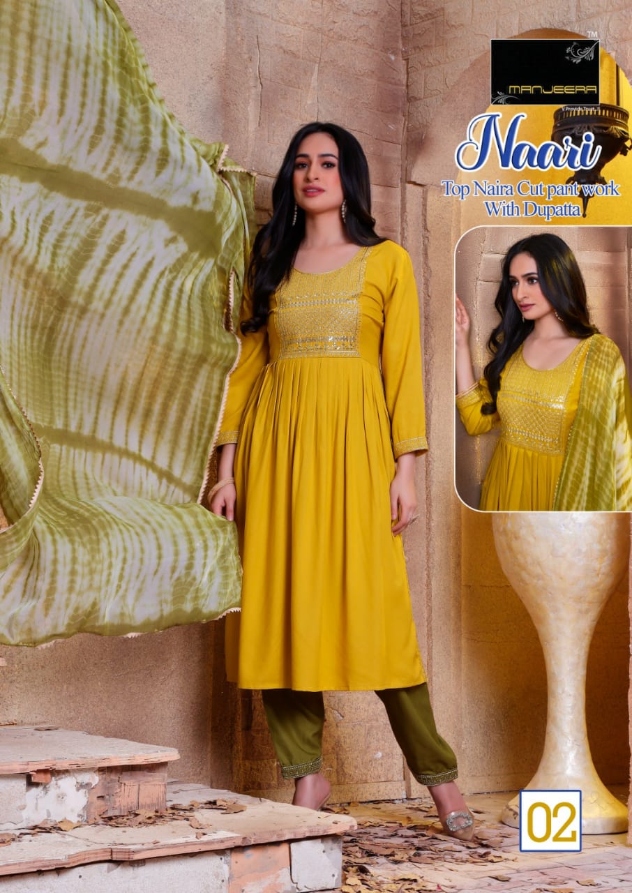 Manjeera Naari Fancy Wholesale Readymade Salwar Suits Catalog